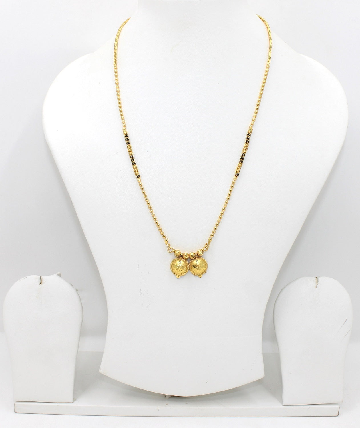 Elegant Twin Coin Gold-Plated Mangalsutra – Symbol of Love & Prosperity 💛