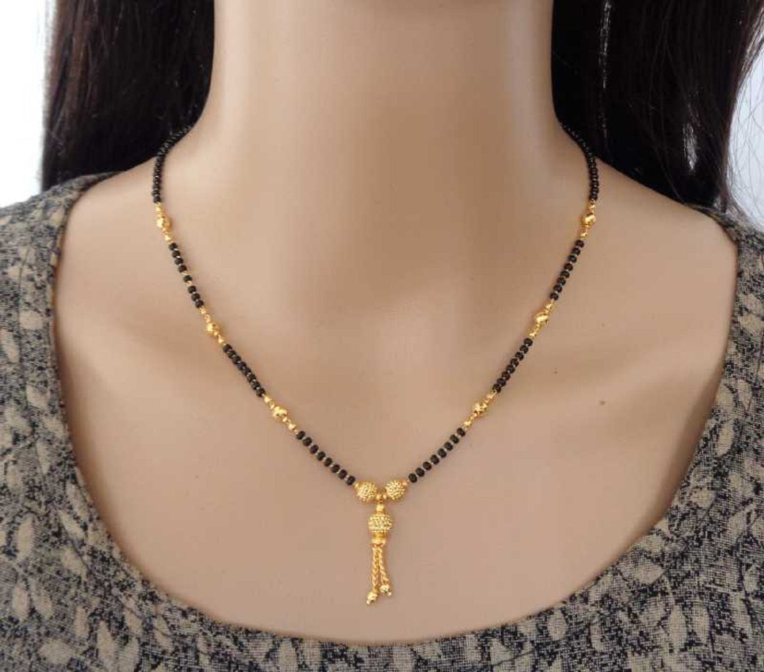 Triple Layer Gold Plated Mangalsutra 💛 | Stylish Lightweight Daily Wear Design