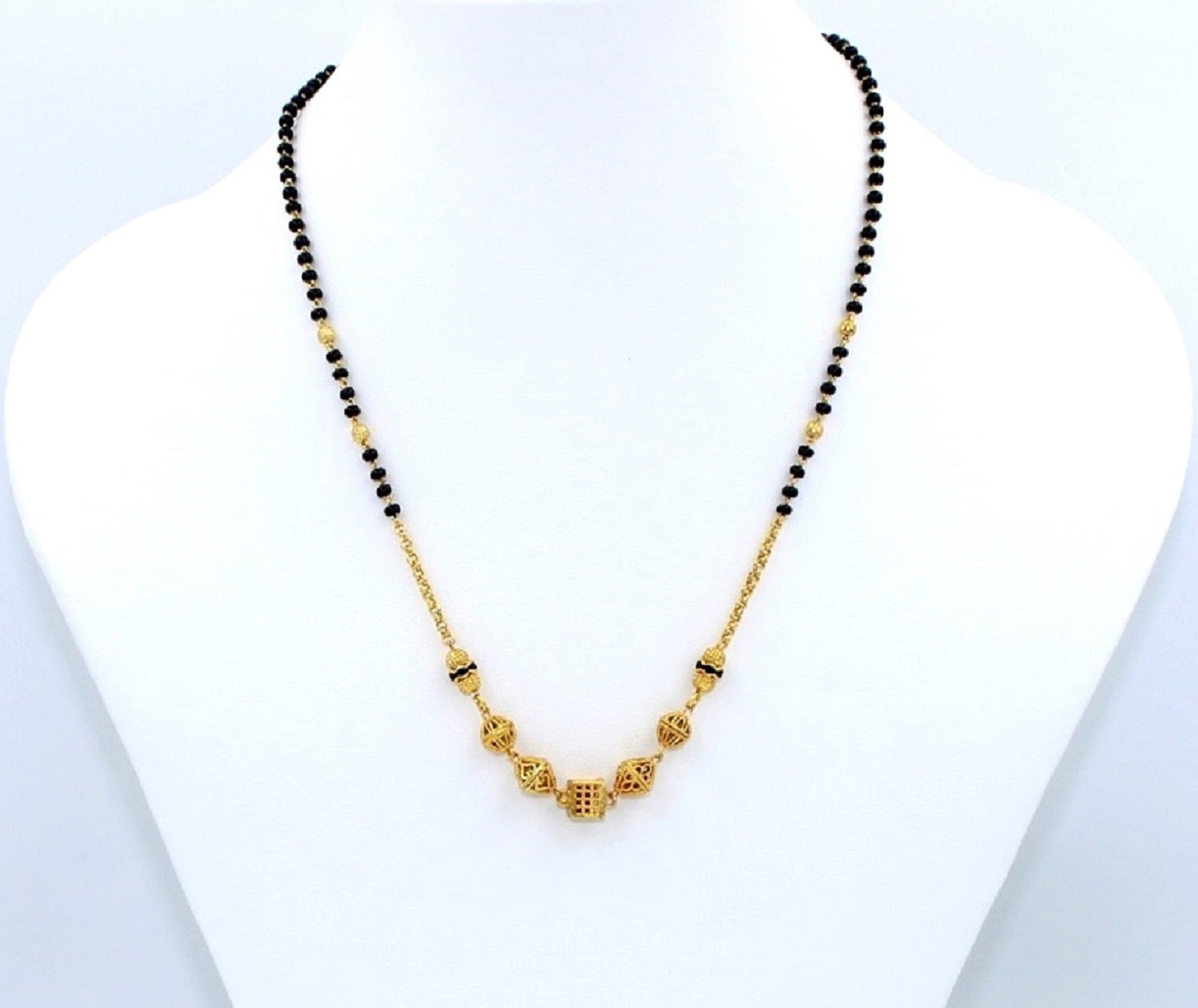 Traditional Box Bead Gold Plated Mangalsutra for Daily Wear – Elegant & Durable Design 💛