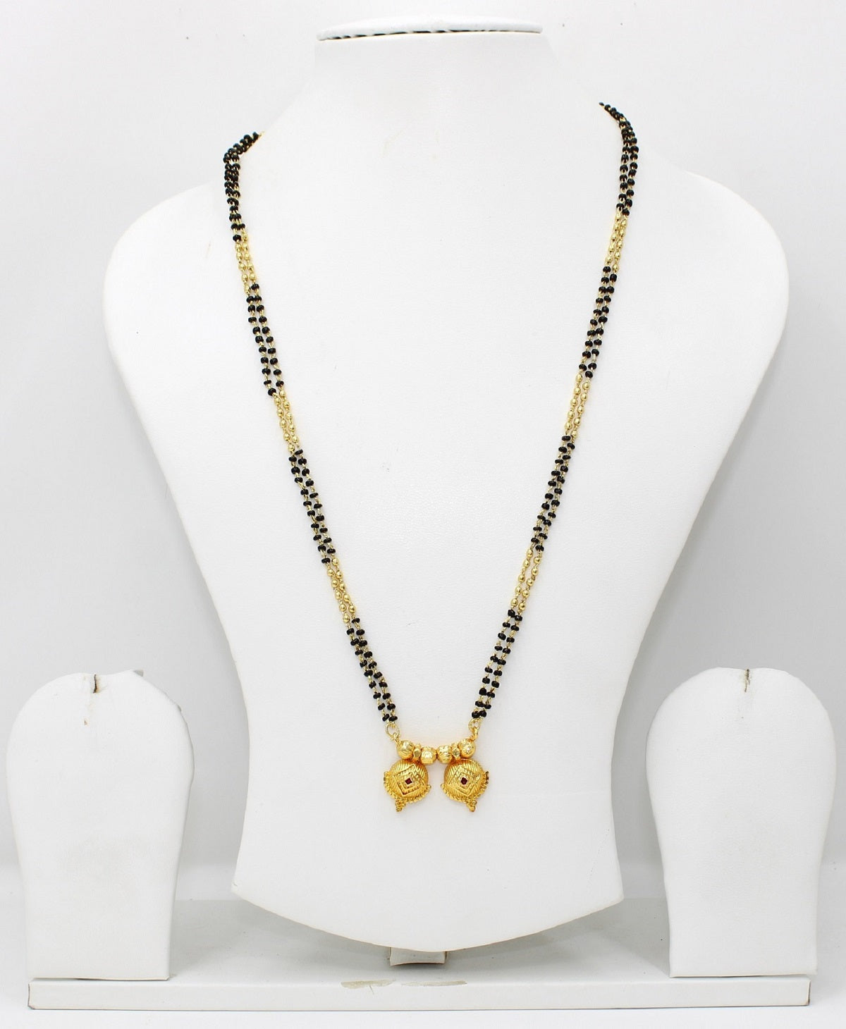 Traditional Double Square Gold-Plated Mangalsutra – Elegant Daily Wear Design 💛