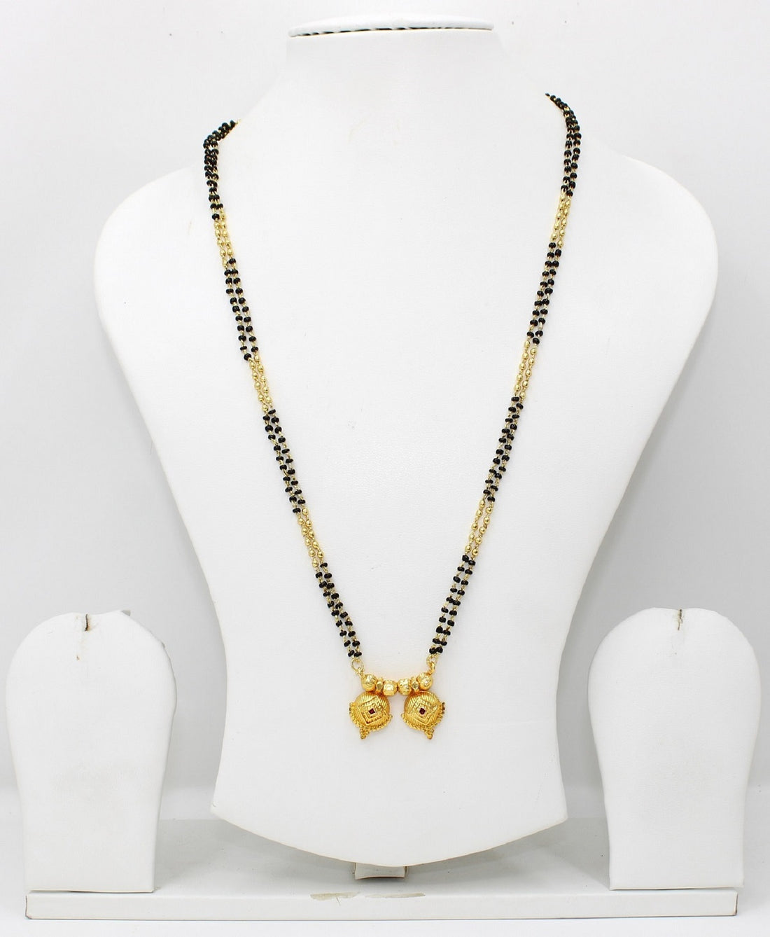 Traditional Double Square Gold-Plated Mangalsutra – Elegant Daily Wear Design 💛