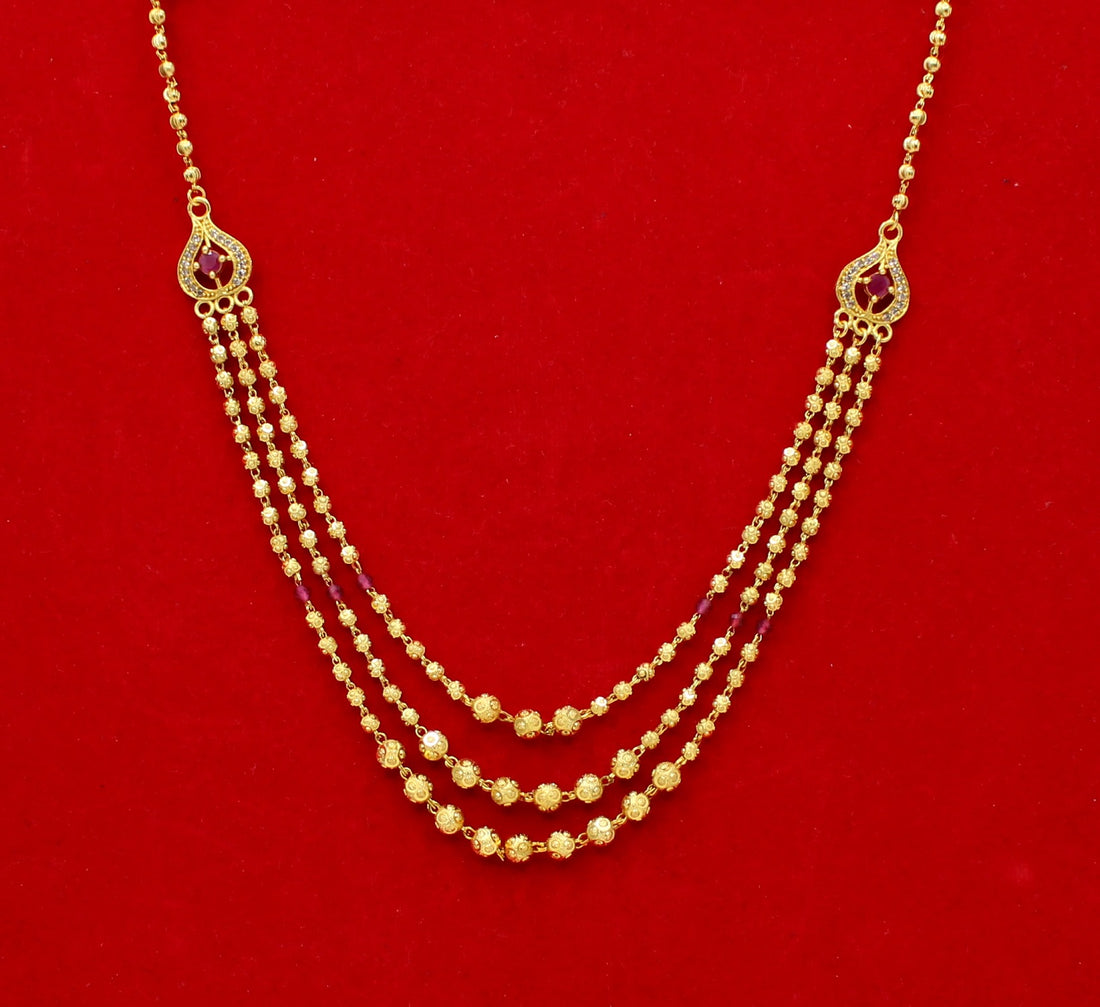 soni jewellery Pretty Stylish Gold Plated Necklace Chain For Women