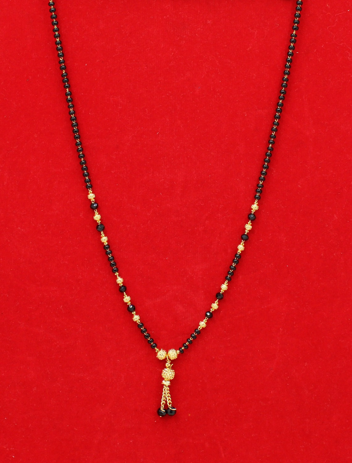 Classic Daily Wear Black Bead Gold Plated Mangalsutra – Lightweight, Elegant & Timeless Design 💛