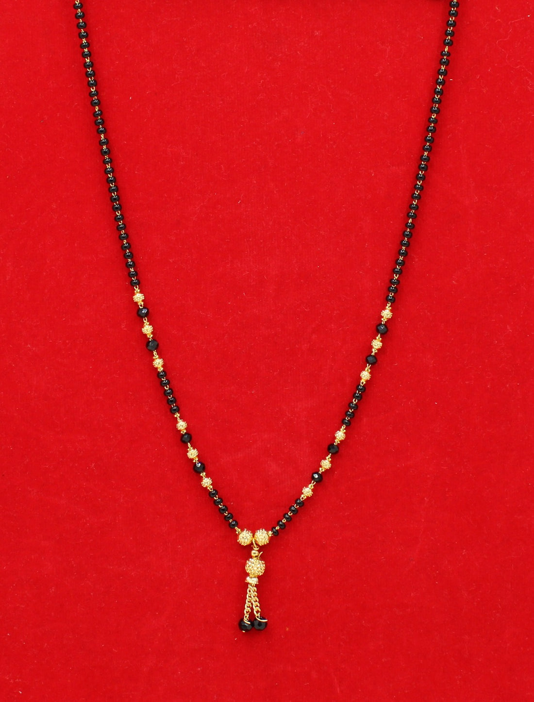 Classic Daily Wear Black Bead Gold Plated Mangalsutra – Lightweight, Elegant & Timeless Design 💛