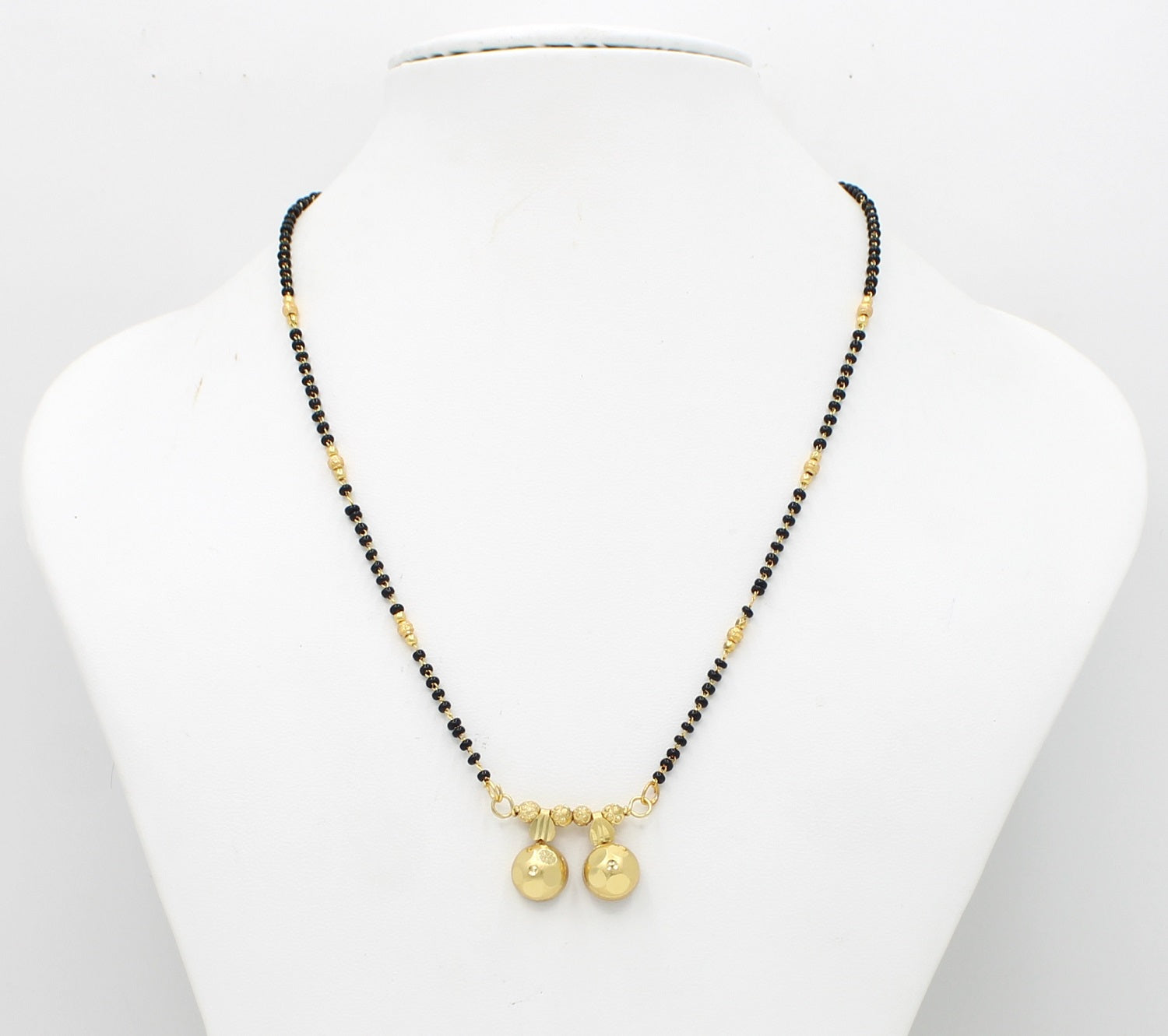 Traditional Double Kalash Gold-Plated Mangalsutra – Pure Elegance in Every Bead 💛