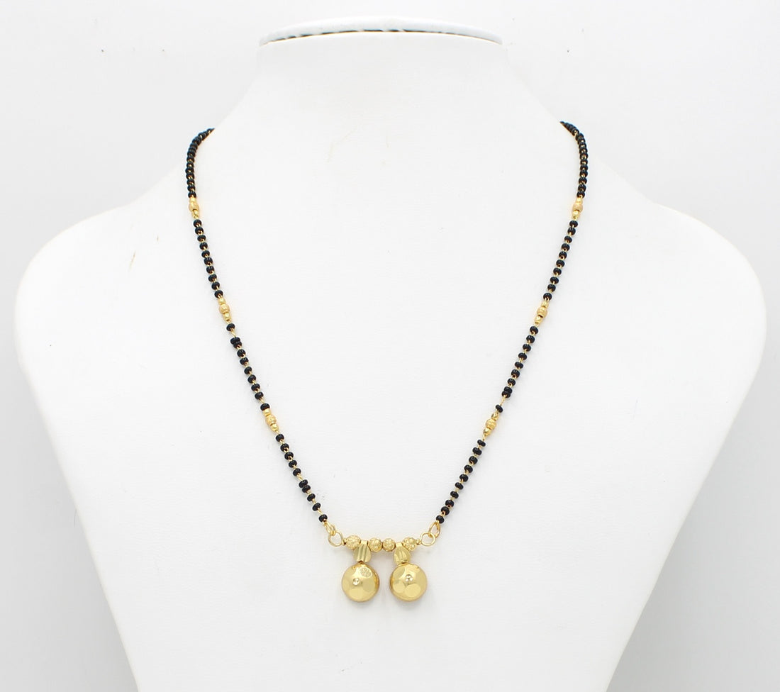 Traditional Double Kalash Gold-Plated Mangalsutra – Pure Elegance in Every Bead 💛