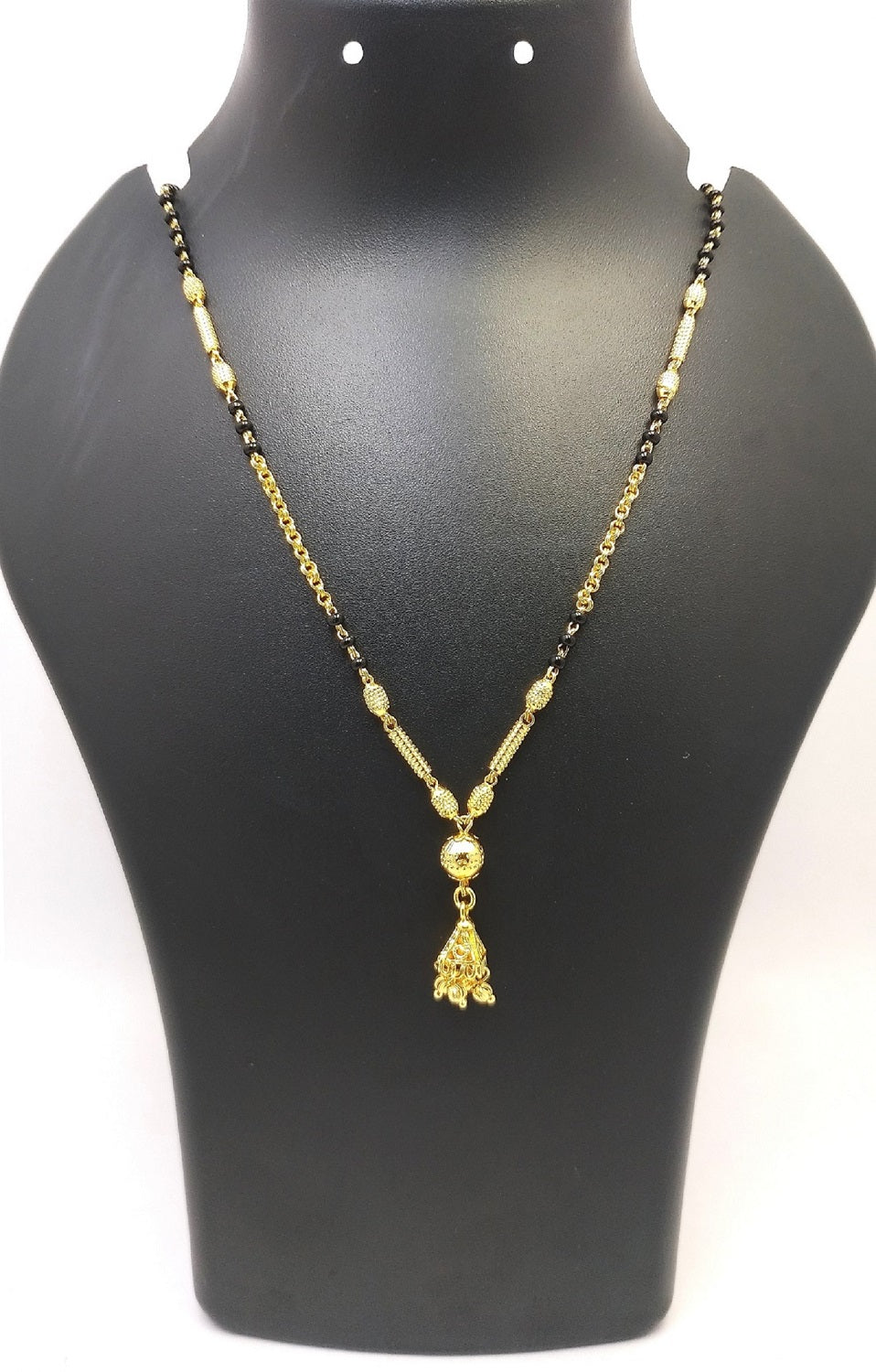 Classic Gold Plated Daily Wear Mangalsutra with Hanging Charm – Simple & Elegant Design 💛
