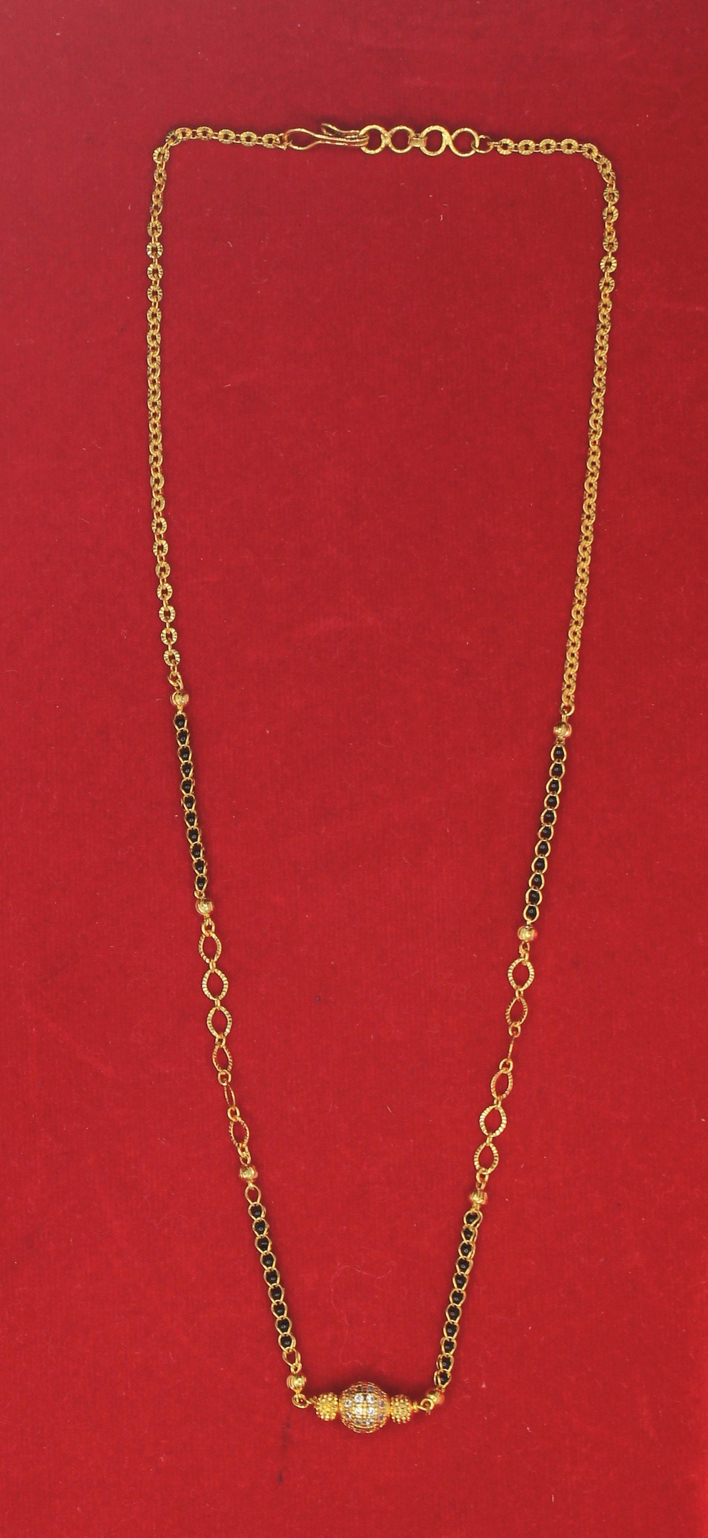 Single Ball Gold Plated Mangalsutra for Women – Simple & Elegant Daily Wear Design 💛