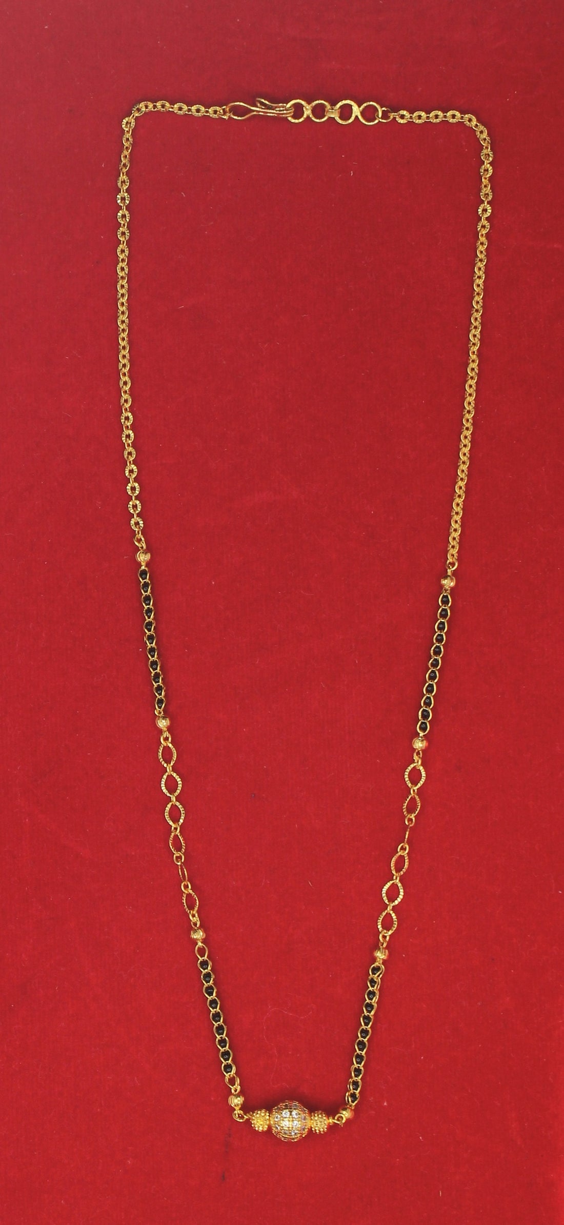 Single Ball Gold Plated Mangalsutra for Women – Simple & Elegant Daily Wear Design 💛