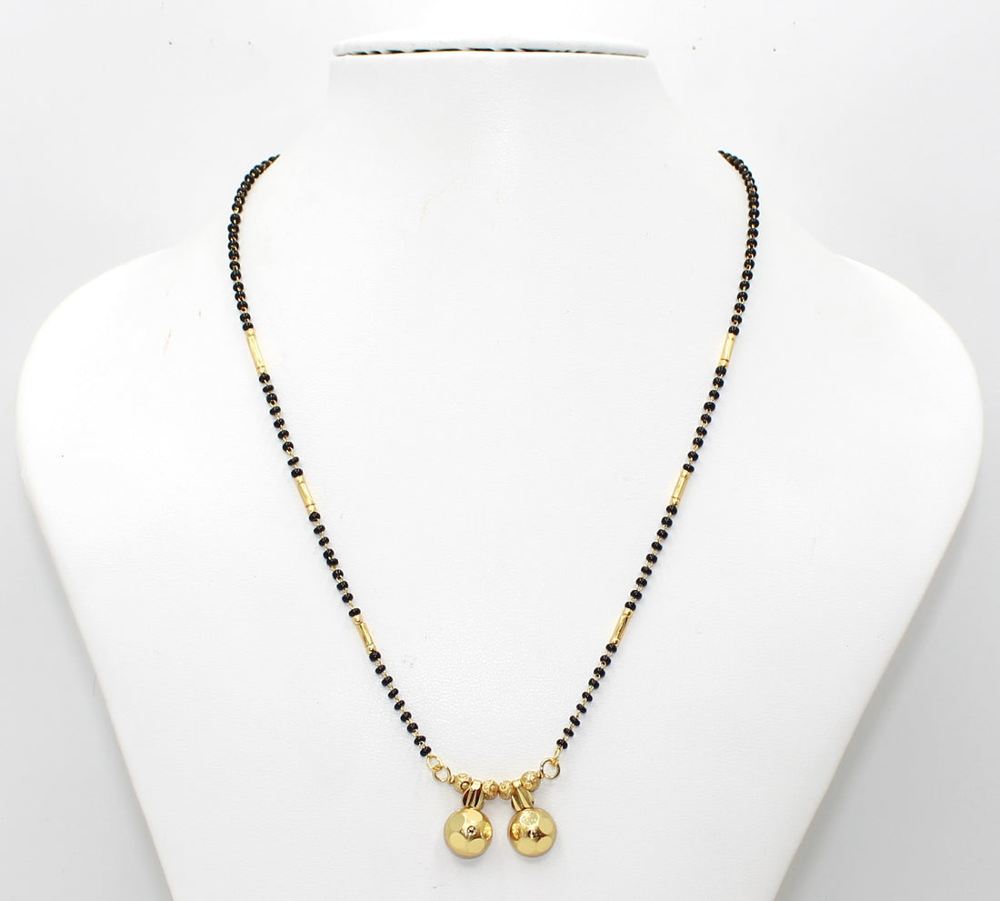 Classic Gold Ball Double Pendant Mangalsutra – Everyday Elegance Meets Tradition ✨