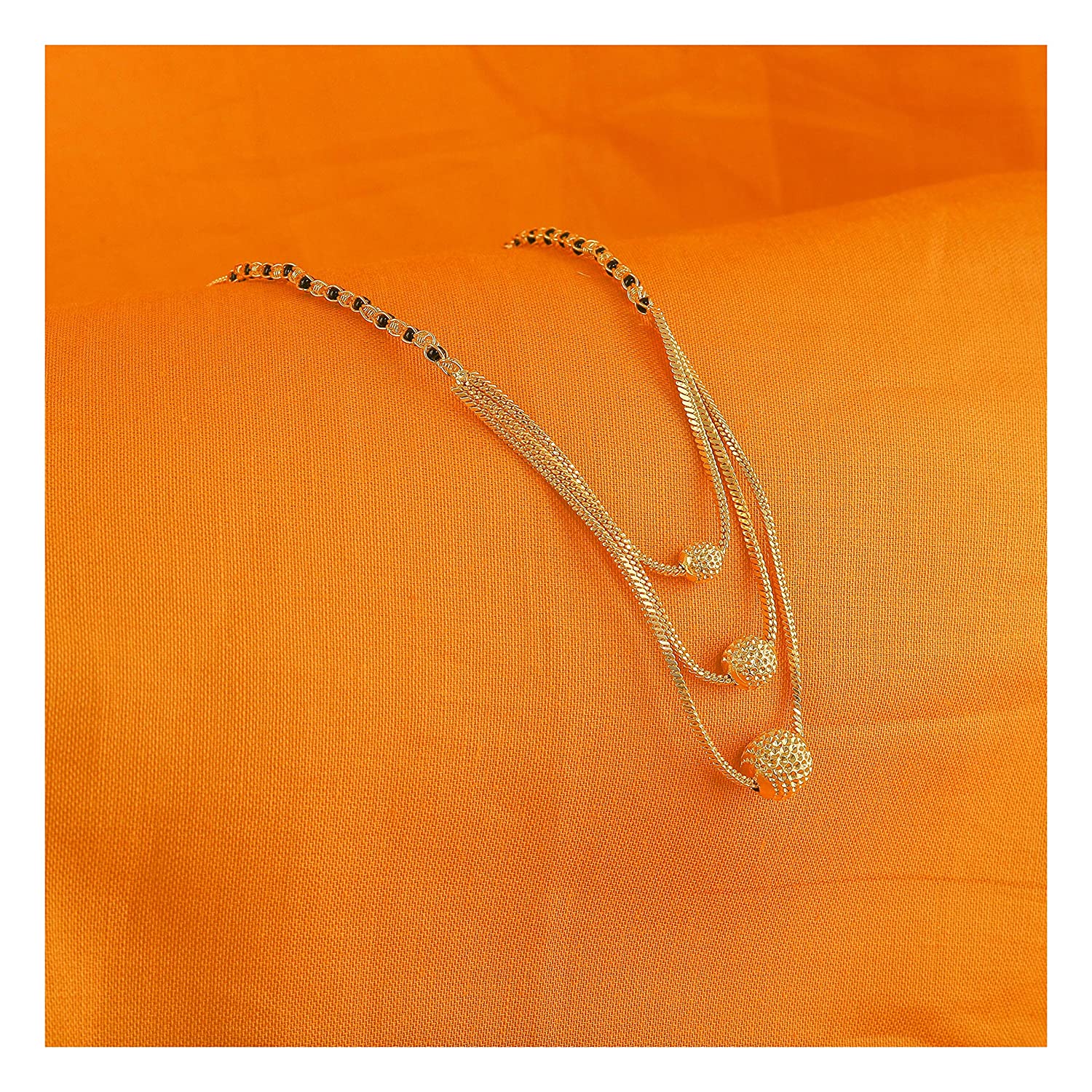 Triple Layer Gold Plated Daily Wear Mangalsutra – Modern Elegance with Traditional Charm ✨