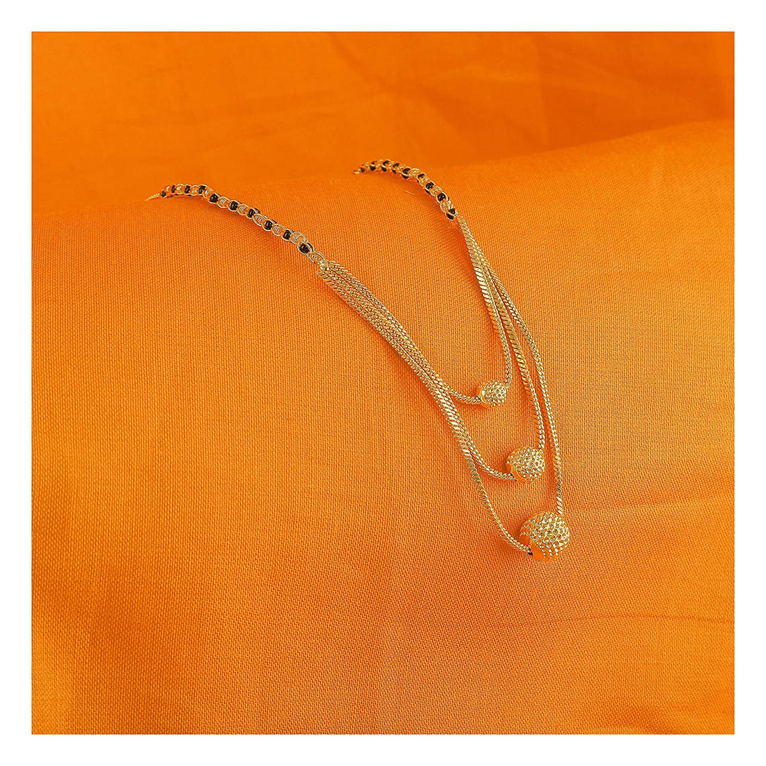 Triple Layer Gold Plated Daily Wear Mangalsutra – Modern Elegance with Traditional Charm ✨