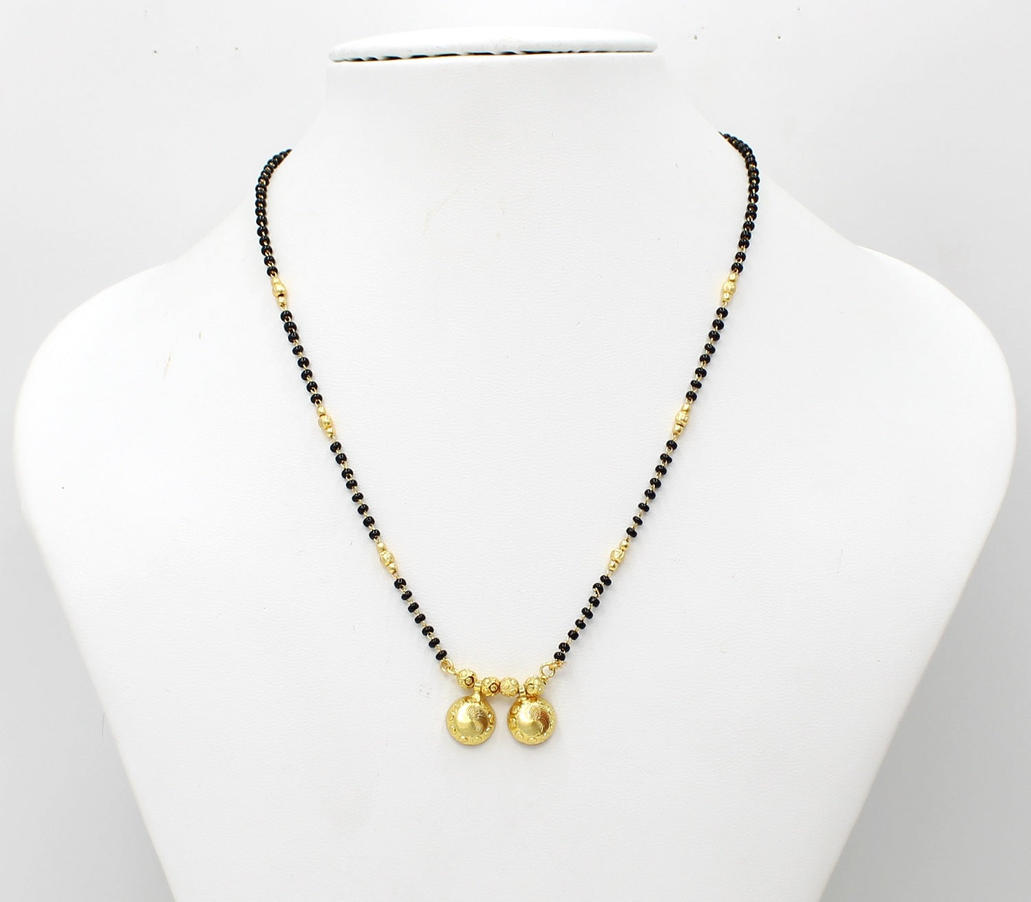 Traditional Dual Spiral Pendant Gold-Plated Mangalsutra – Everyday Elegance with a Touch of Heritage ✨