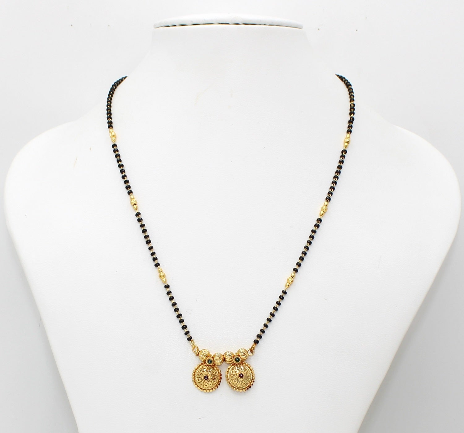 Traditional Dual Coin Gold-Plated Mangalsutra – Symbol of Love & Prosperity 💛