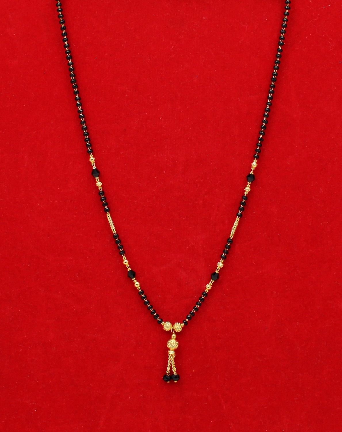 Classic Daily Wear Black Bead Gold Plated Mangalsutra – Lightweight, Elegant & Timeless Design 💛