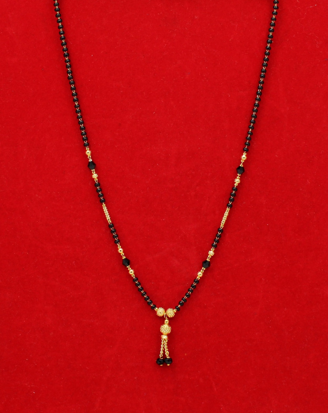 Classic Daily Wear Black Bead Gold Plated Mangalsutra – Lightweight, Elegant & Timeless Design 💛