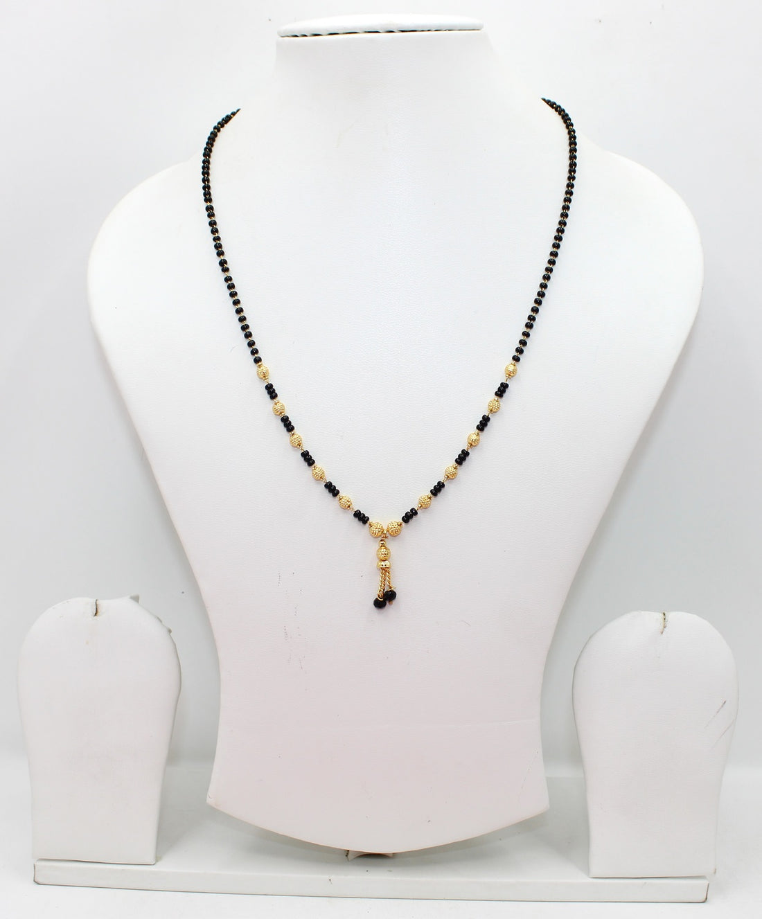 Gold Plated Daily Wear Mangalsutra with Hanging Bead Tassel – Elegant & Lightweight Traditional Design 💛