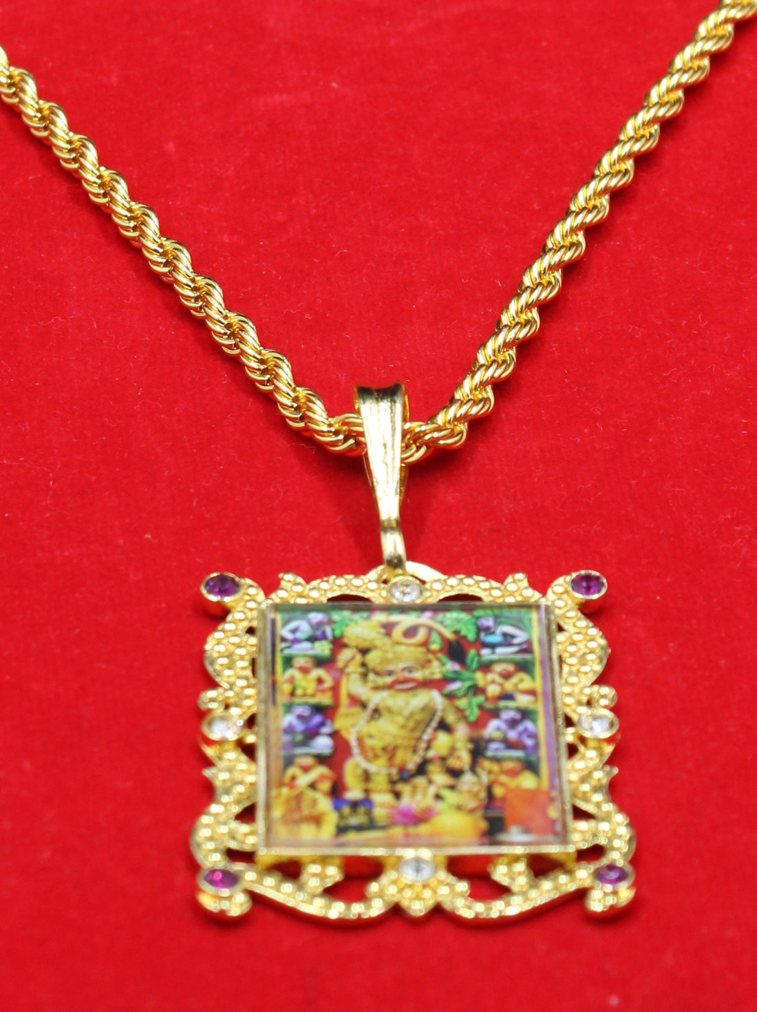 soni jewellery Gold plated chain with pendant necklace jewelry set for men women unisex