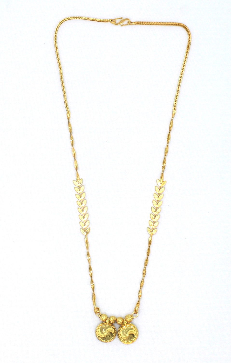 Traditional Double Ball Gold Plated Mangalsutra – Elegant Daily Wear Design 💛