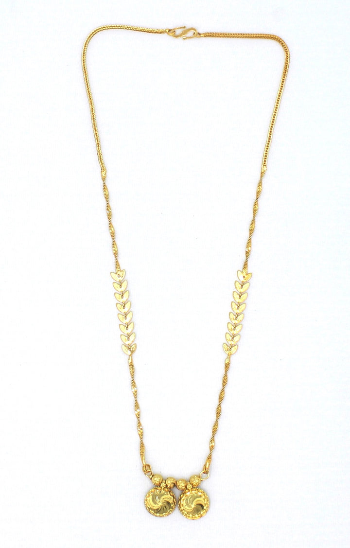 Traditional Double Ball Gold Plated Mangalsutra – Elegant Daily Wear Design 💛