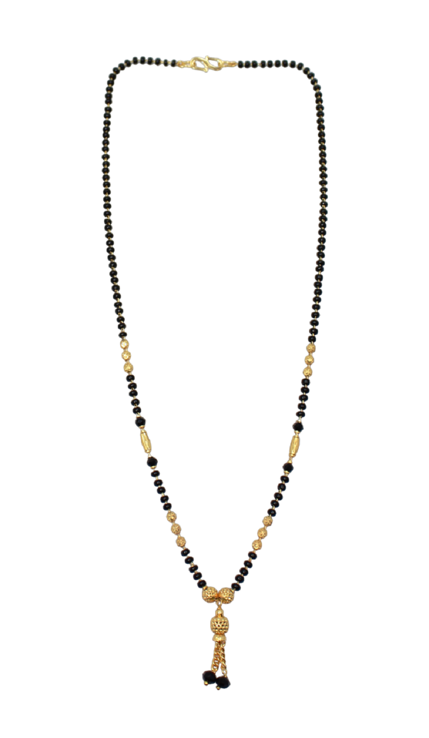 Simple Daily Wear Black Bead Gold Plated Mangalsutra – Lightweight & Elegant Traditional Design 💛