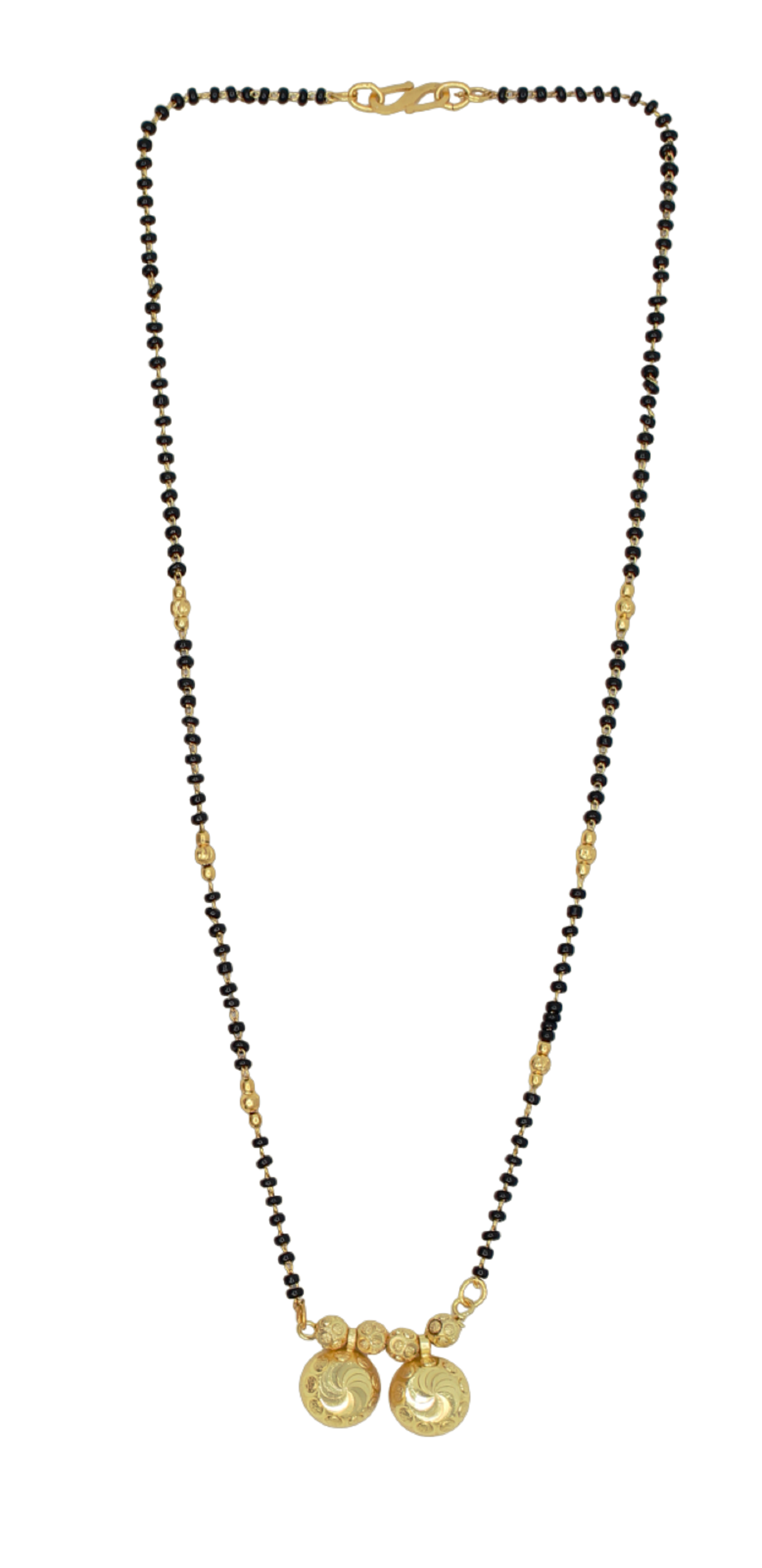 Traditional Dual Spiral Pendant Gold-Plated Mangalsutra – Everyday Elegance with a Touch of Heritage ✨