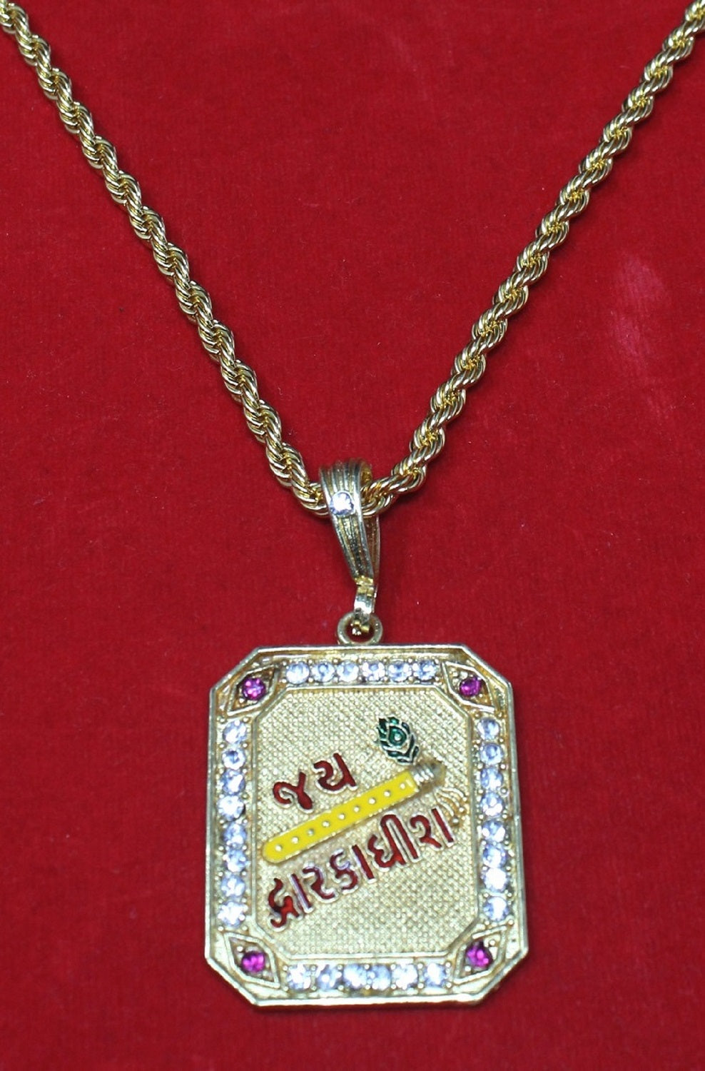 soni jewellery Gold plated chain with pendant necklace jewelry set for men women unisex