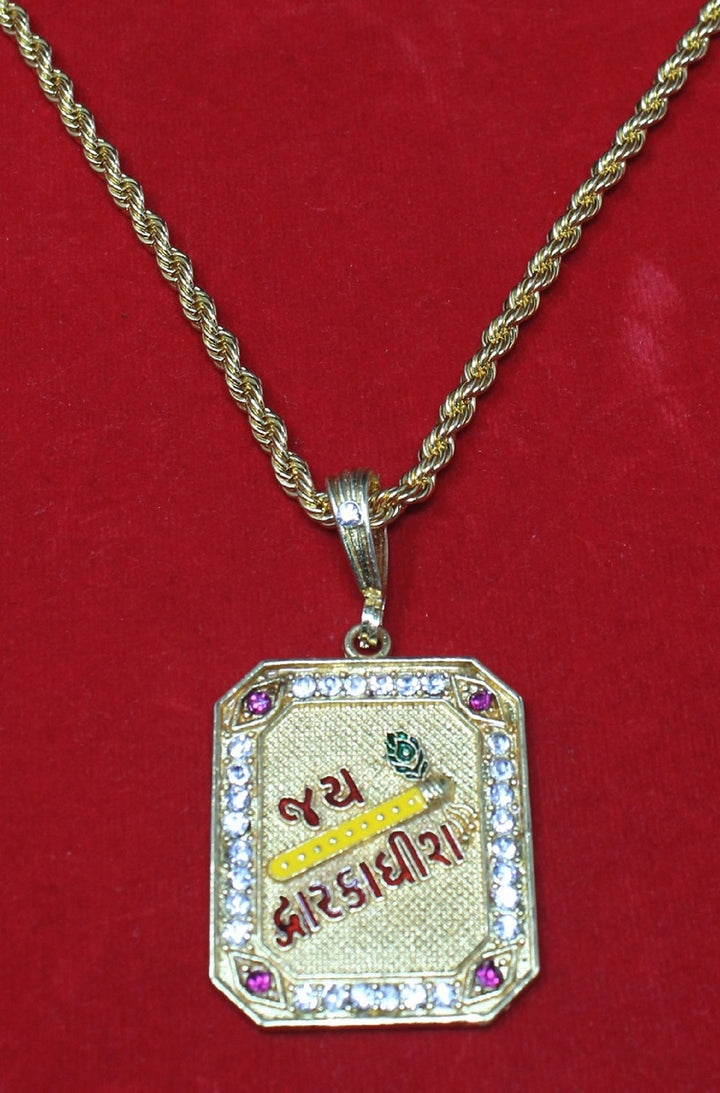 soni jewellery Gold plated chain with pendant necklace jewelry set for men women unisex