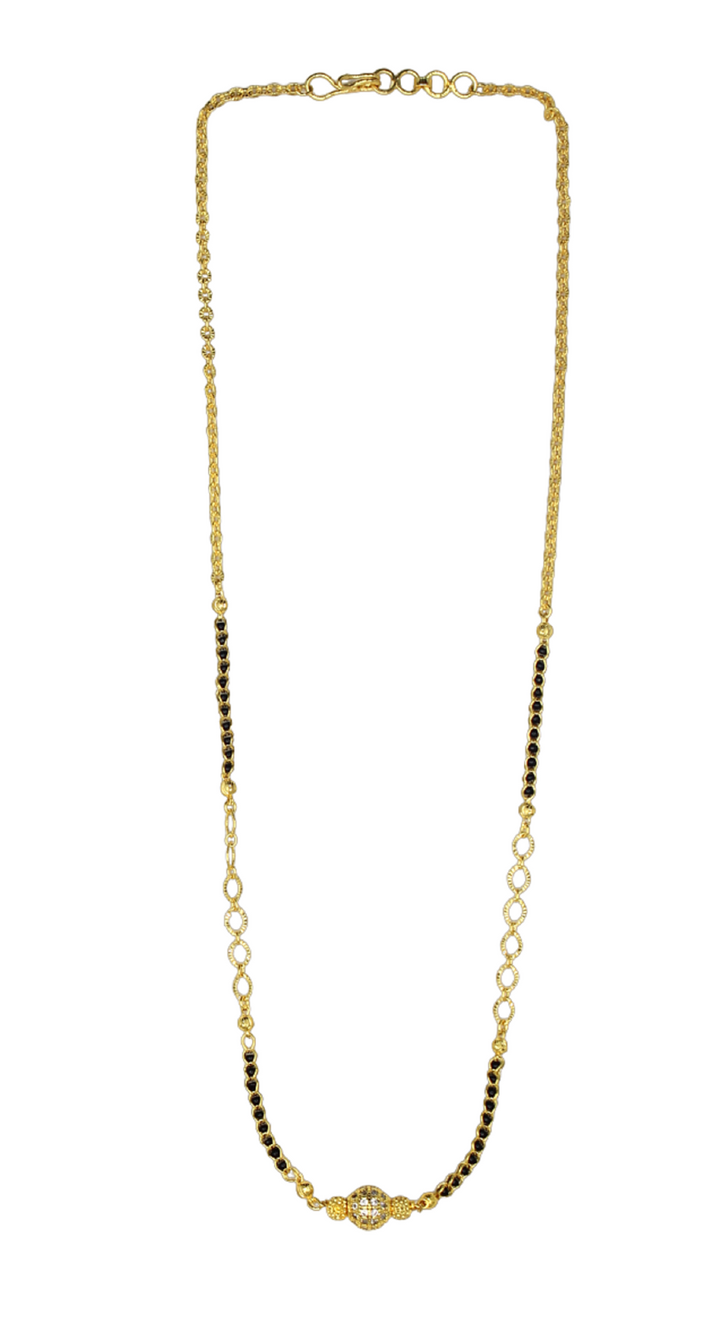 Single Ball Gold Plated Mangalsutra for Women – Simple & Elegant Daily Wear Design 💛