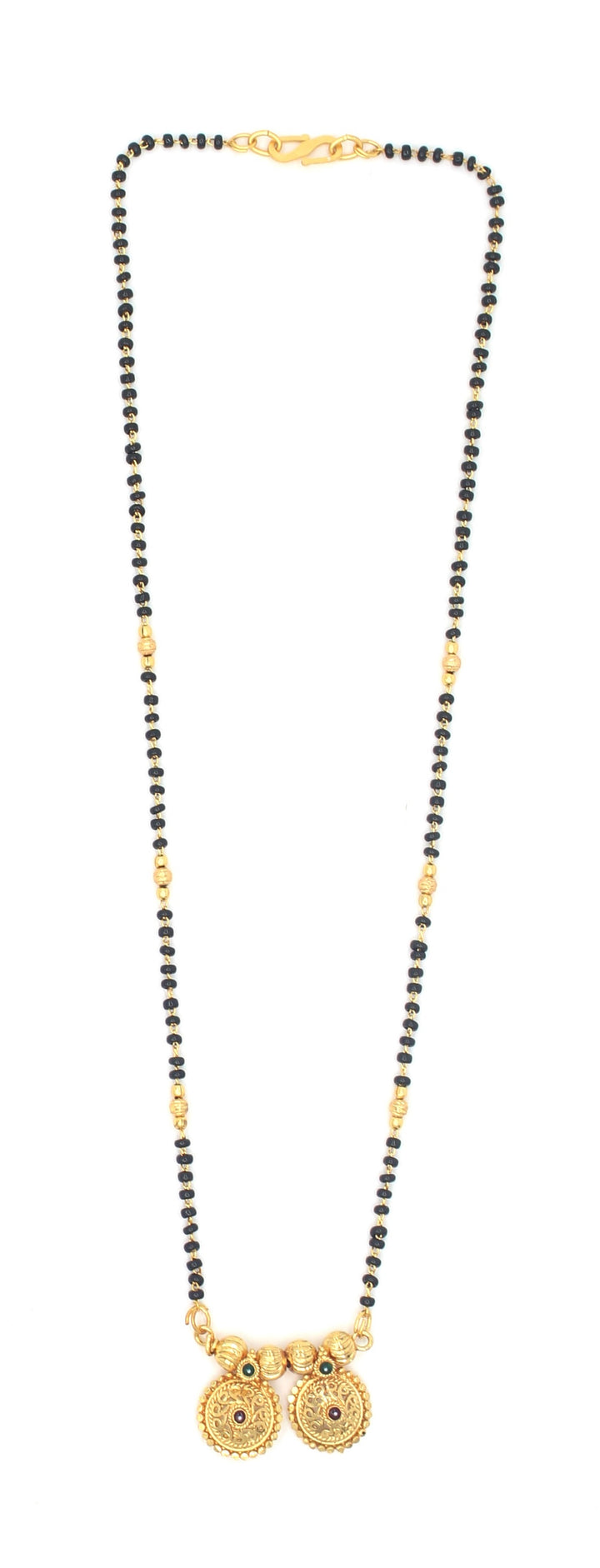 Traditional Dual Coin Gold-Plated Mangalsutra – Symbol of Love & Prosperity 💛