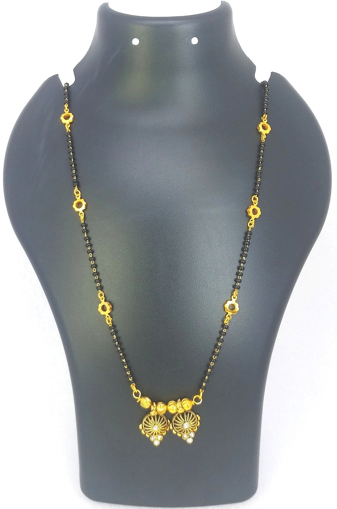 Graceful Dual Wheel Gold-Plated Mangalsutra – Everyday Elegance with a Touch of Tradition 💛