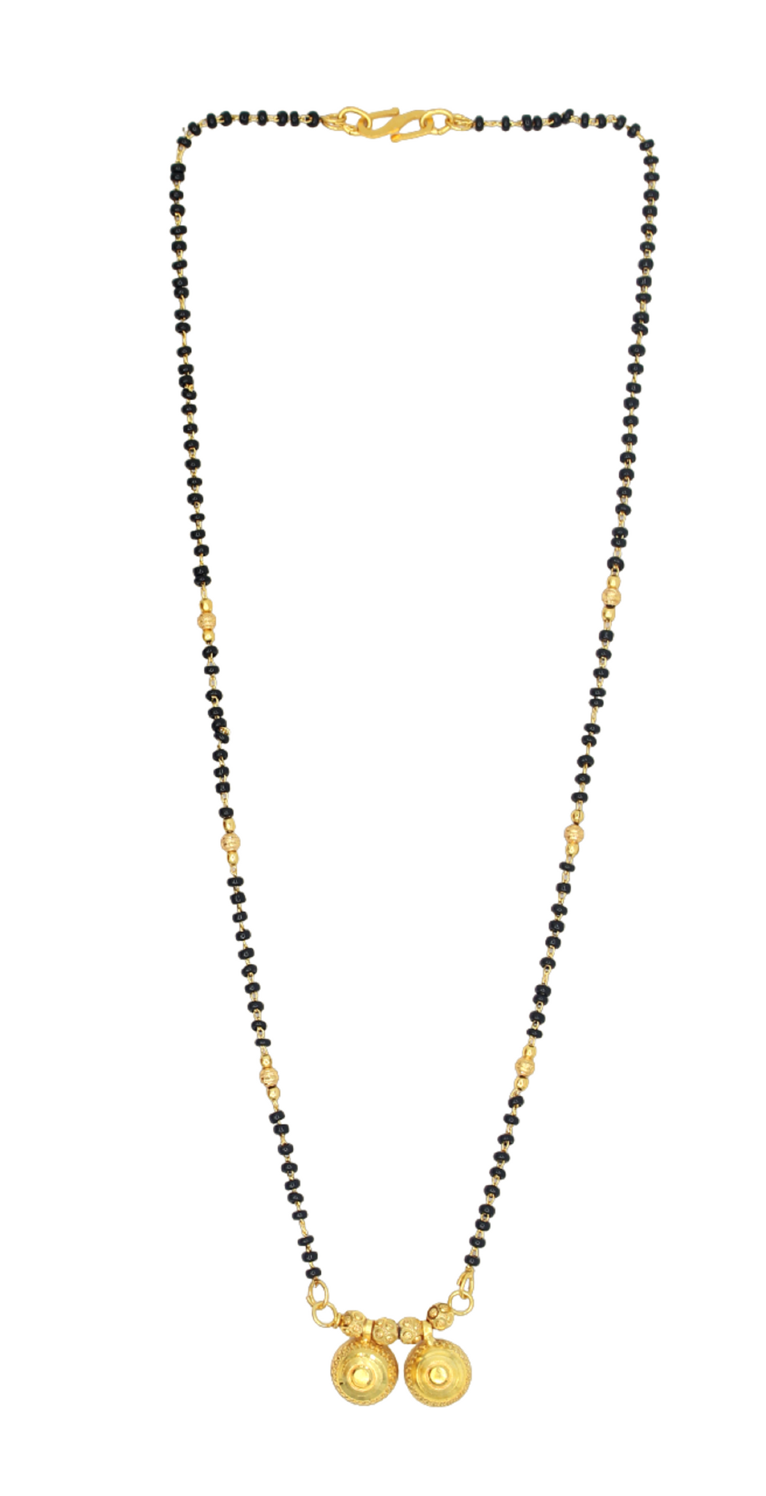 Royal Gold Round Pendant Mangalsutra – Timeless Grace for Everyday Elegance 💛