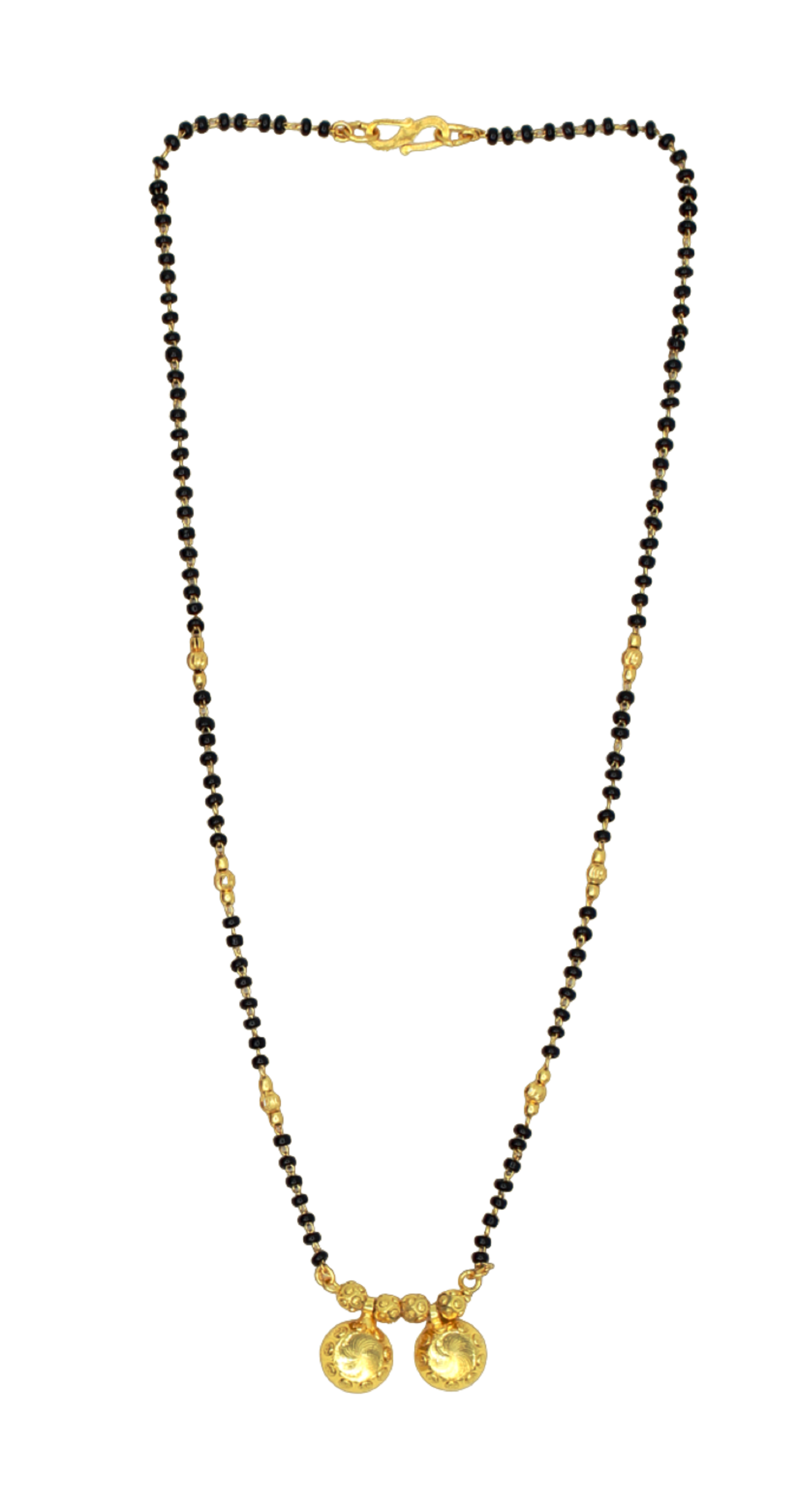 Classic Gold Round Bead Mangalsutra – Everyday Elegance with Traditional Charm 💛