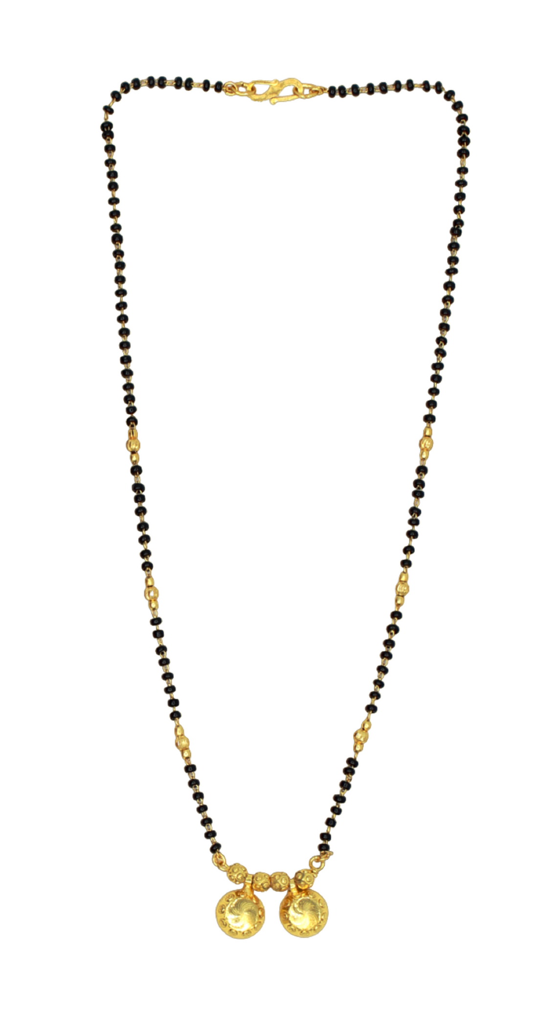 Classic Gold Round Bead Mangalsutra – Everyday Elegance with Traditional Charm 💛