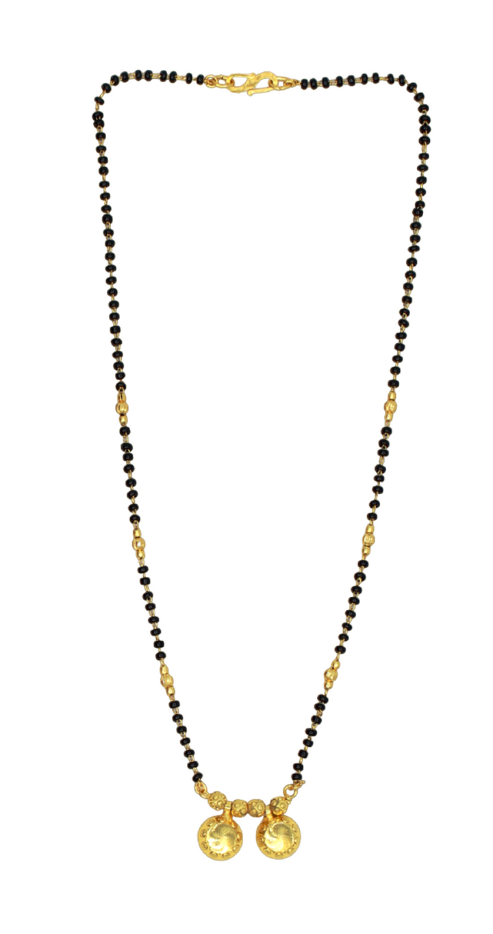 Classic Gold Round Bead Mangalsutra – Everyday Elegance with Traditional Charm 💛