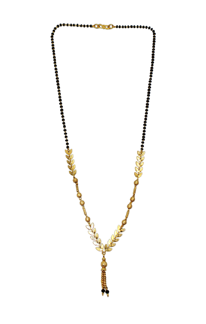 Gold Plated Leaf Design Mangalsutra for Women – Elegant Daily & Festive Wear 🌿✨