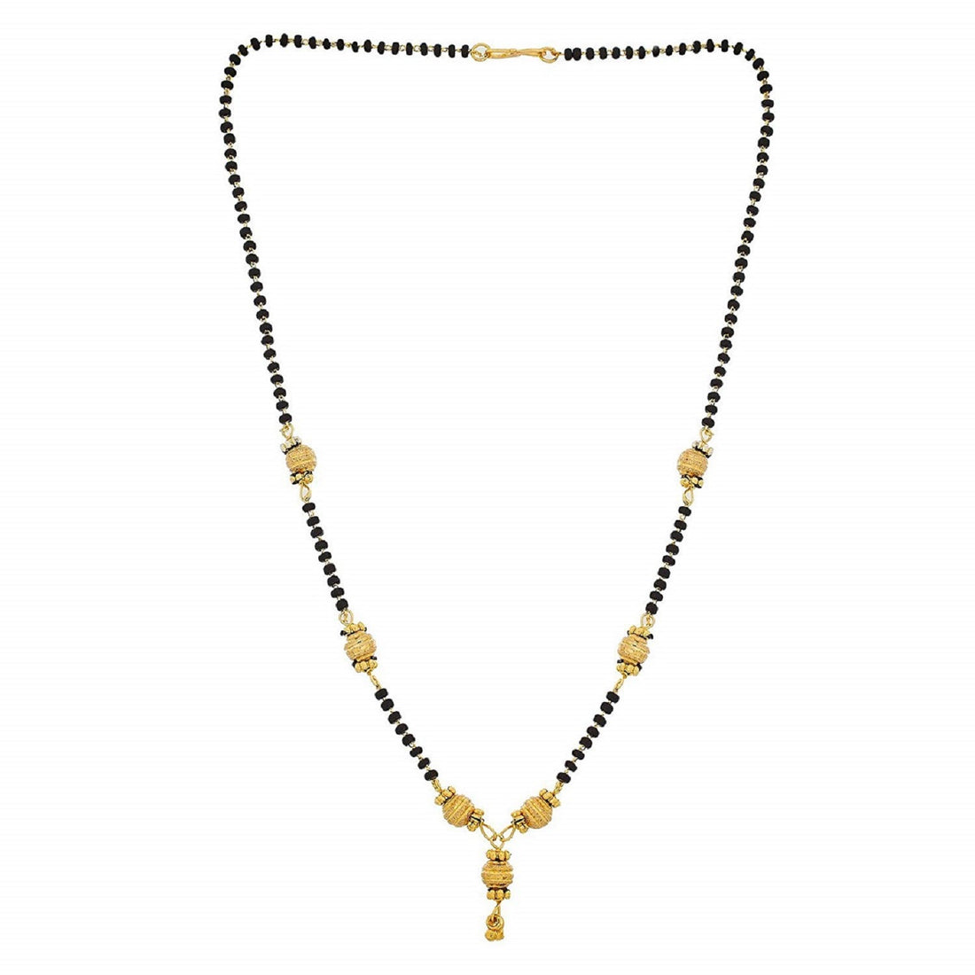 Elegant Daily Wear Black Bead Gold Plated Mangalsutra – Simple & Stylish Traditional Design 💛