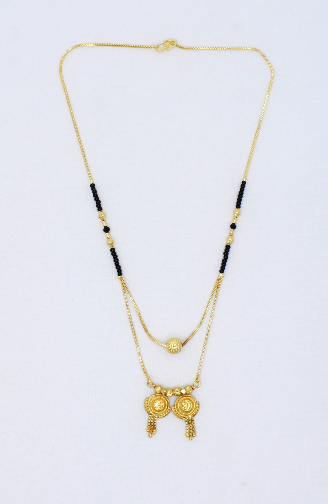 Layered Double Chain Gold Plated Mangalsutra – Premium Traditional Elegance ✨