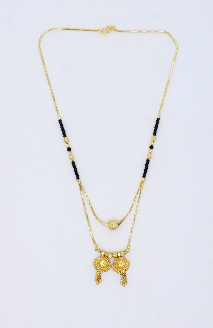 Layered Double Chain Gold Plated Mangalsutra – Premium Traditional Elegance ✨
