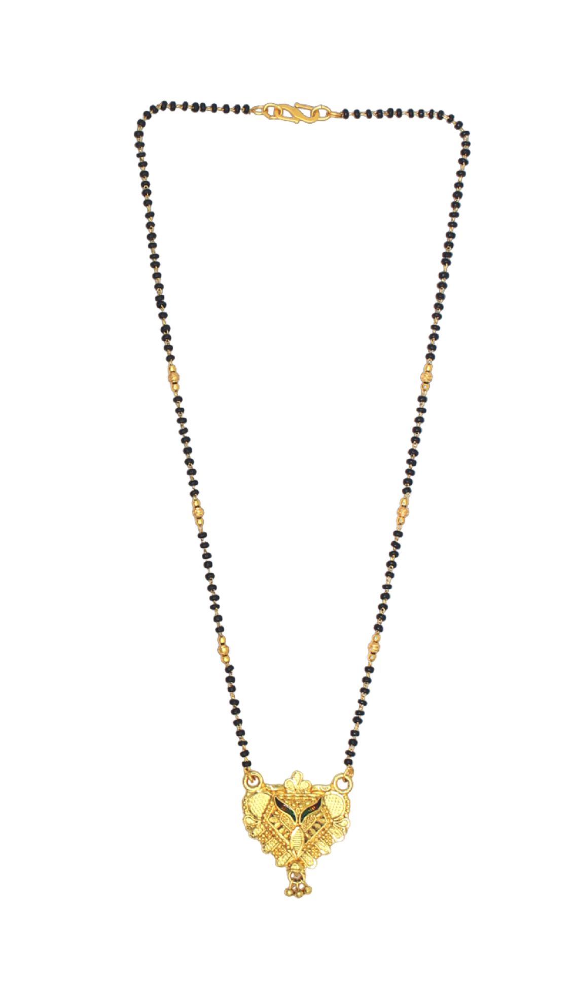 Antique Peacock Design Gold Plated Mangalsutra – Traditional Temple-Style Elegance 💛