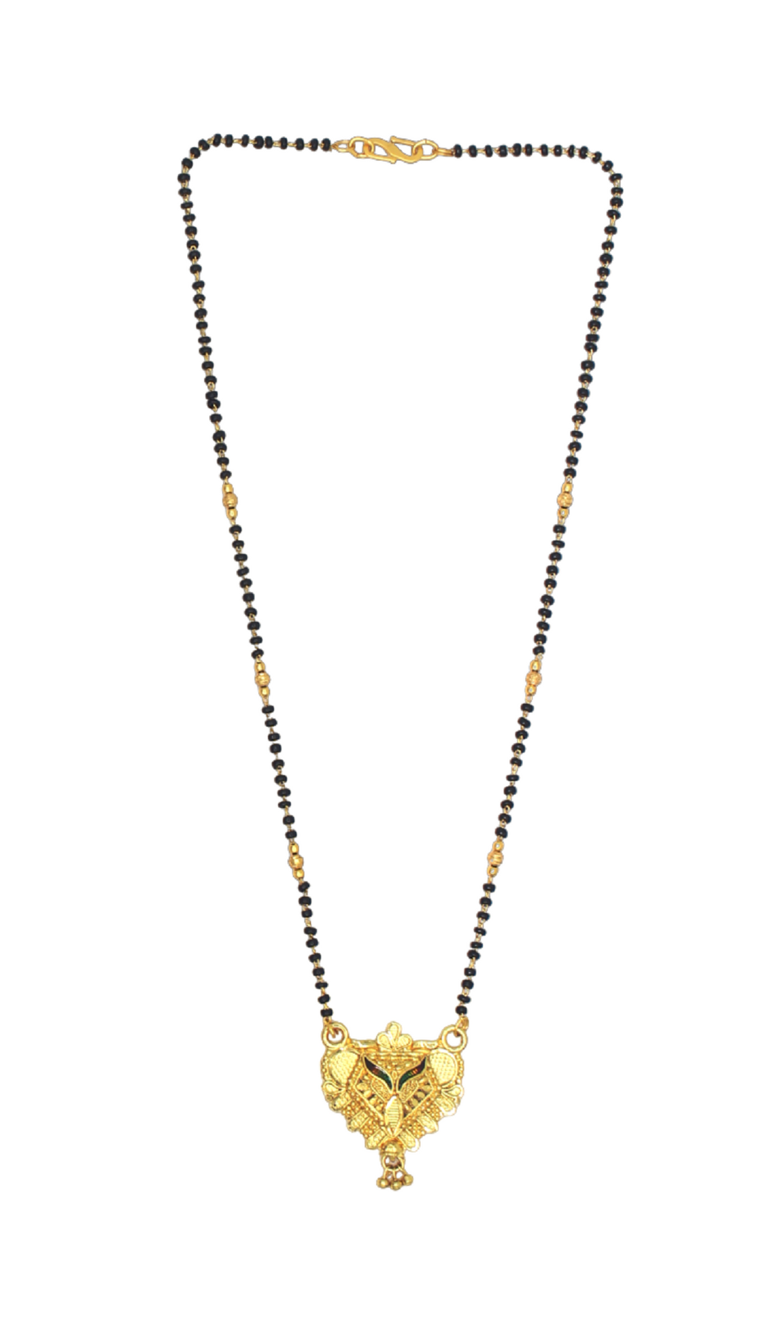 Antique Peacock Design Gold Plated Mangalsutra – Traditional Temple-Style Elegance 💛