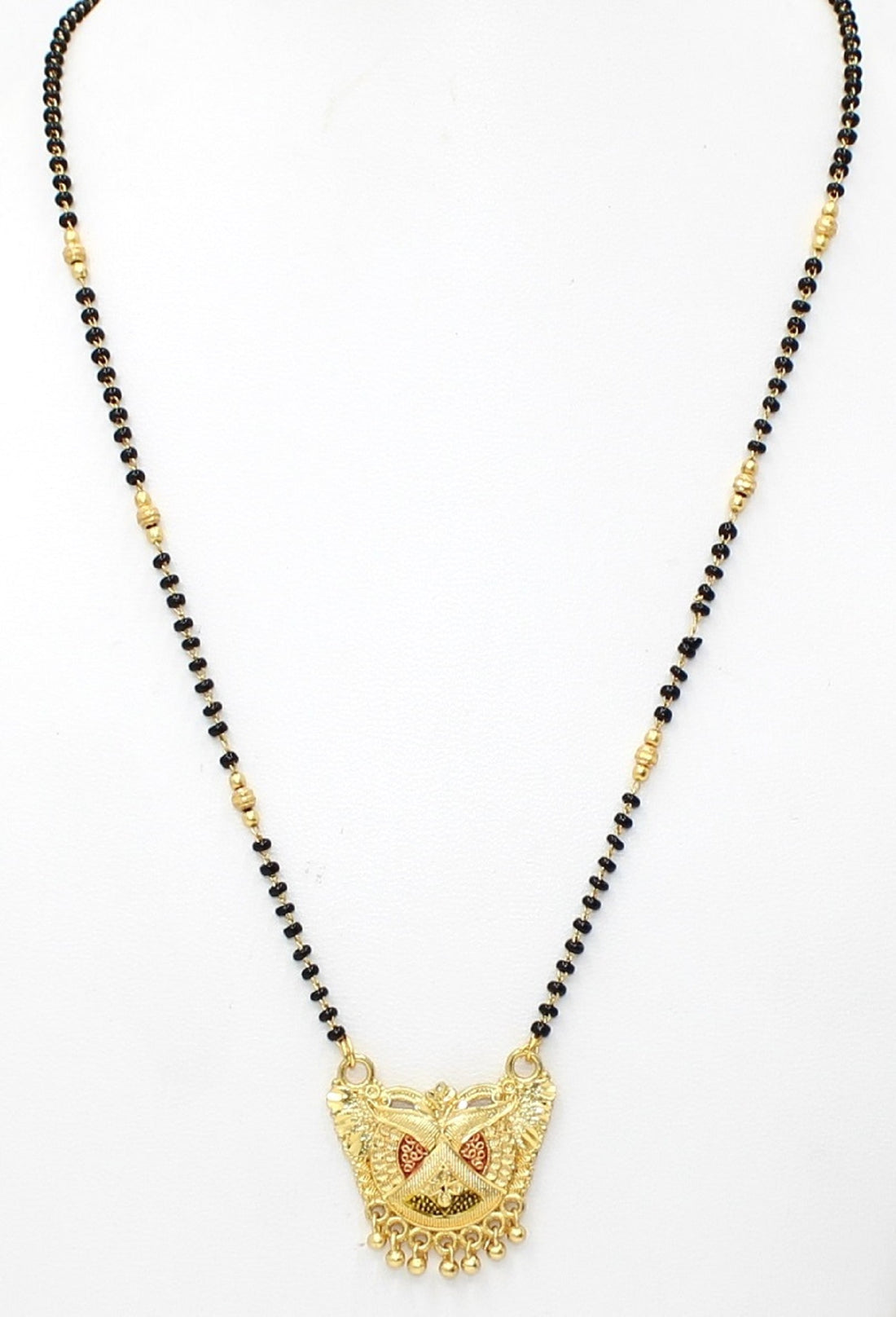 Elegant Gold Plated Traditional Temple Design Mangalsutra – Symbol of Love & Devotion 💛