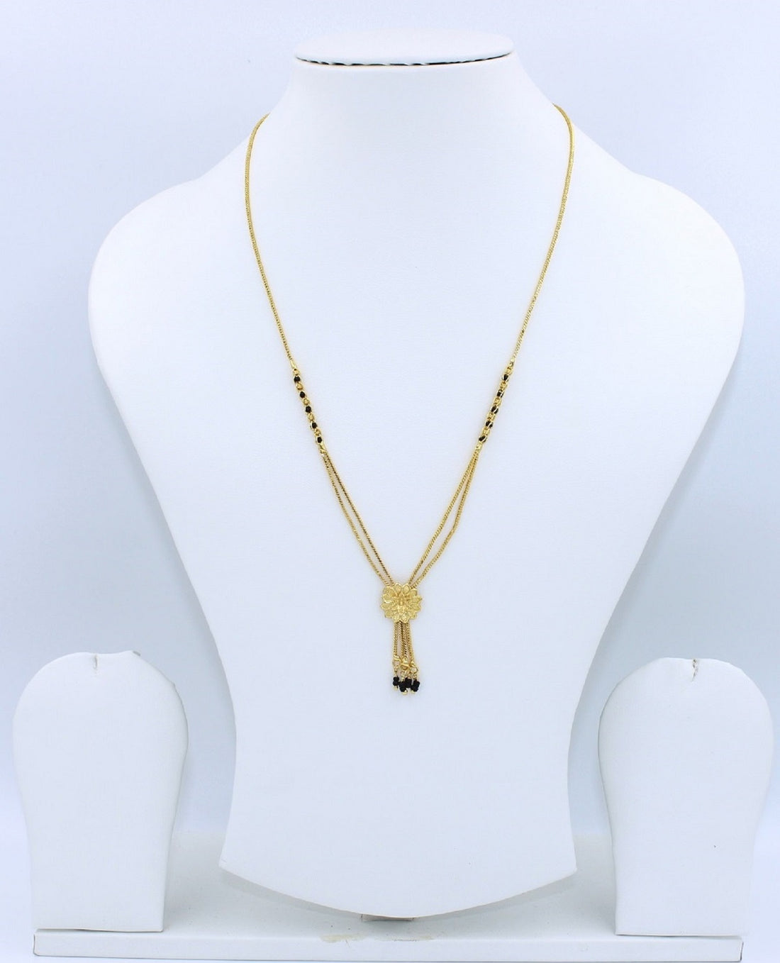 Floral Design Gold Plated Mangalsutra for Women – Double Chain Elegant Daily Wear 🌸✨