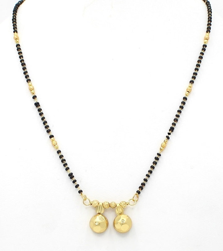 Traditional Double Kalash Gold-Plated Mangalsutra – Pure Elegance in Every Bead 💛