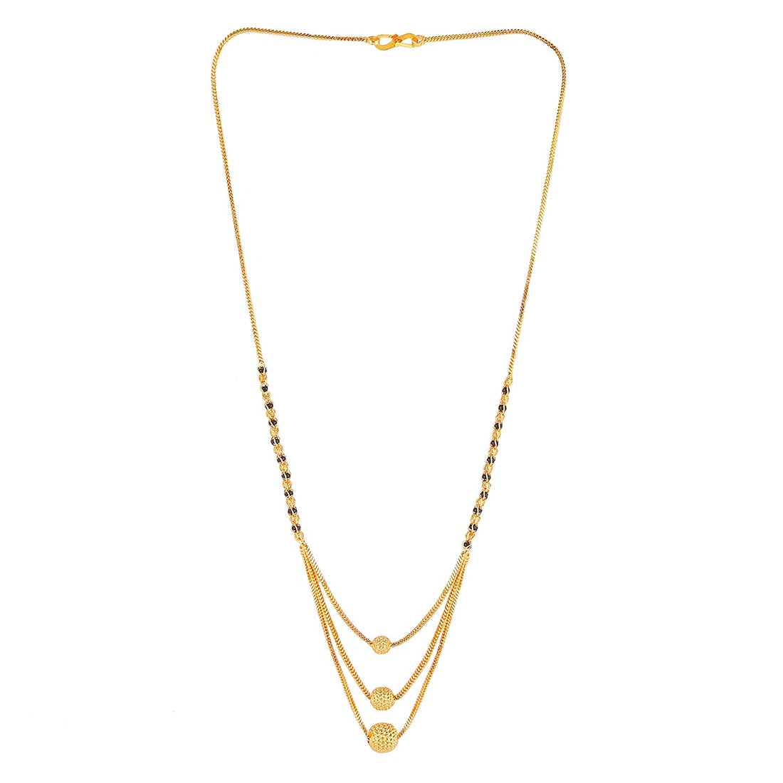 Triple Layer Gold Plated Daily Wear Mangalsutra – Modern Elegance with Traditional Charm ✨