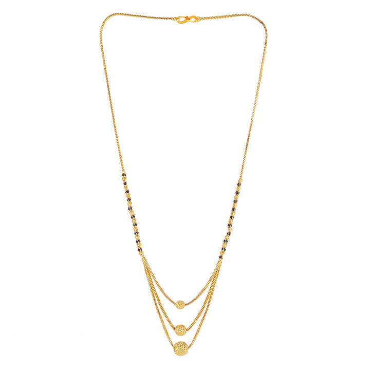 Triple Layer Gold Plated Daily Wear Mangalsutra – Modern Elegance with Traditional Charm ✨