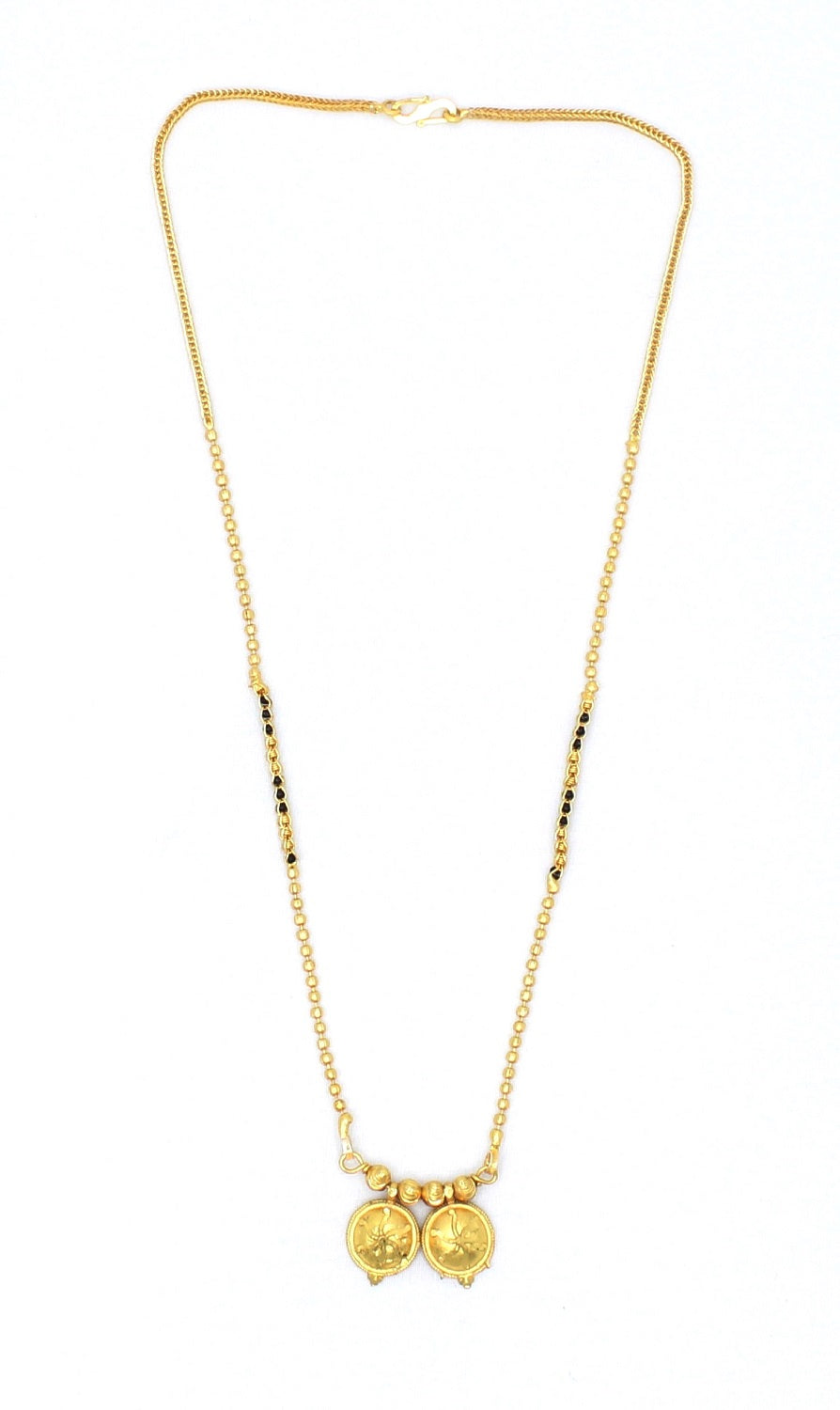 Elegant Twin Coin Gold-Plated Mangalsutra – Symbol of Love & Prosperity 💛