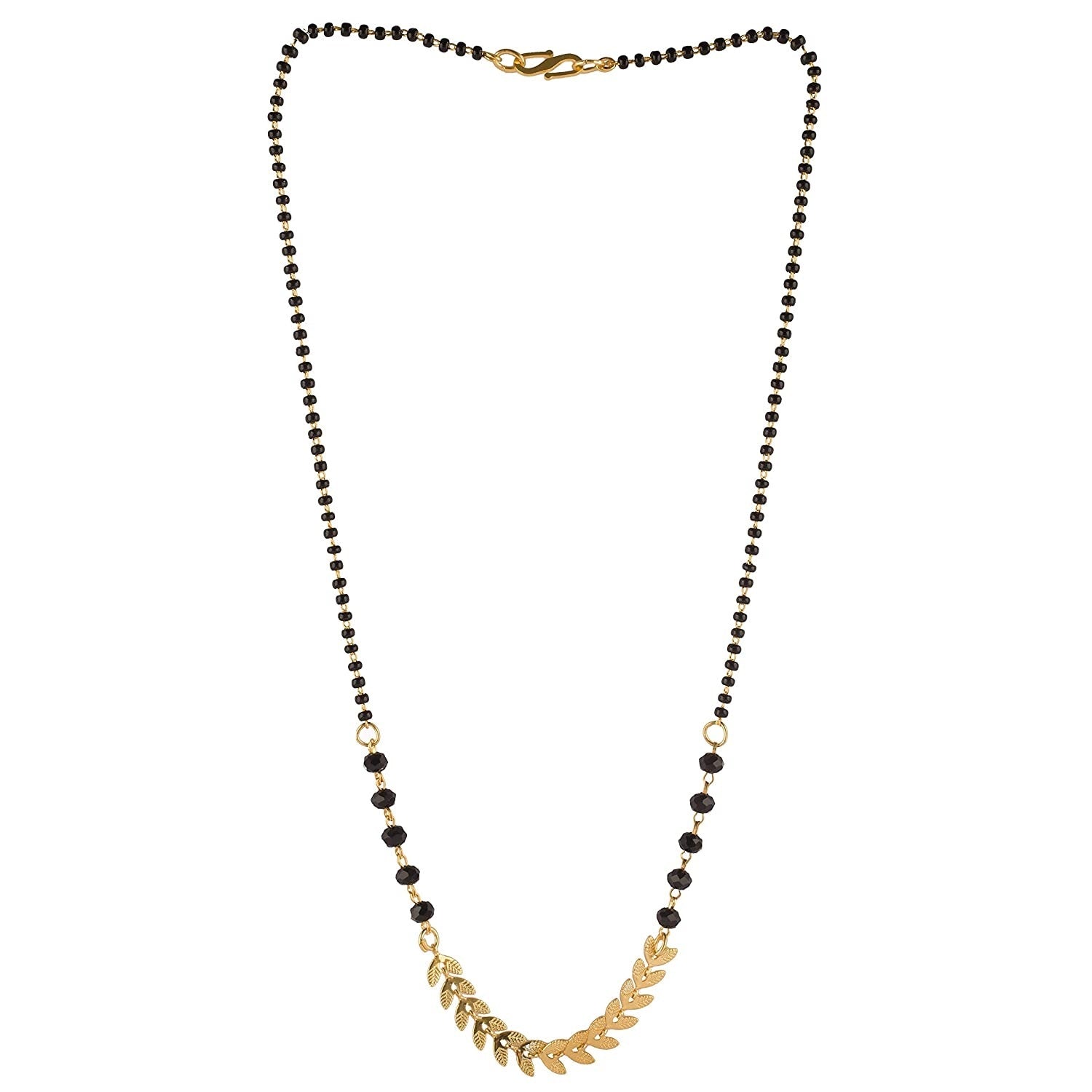 Elegant Leaf Design Daily Wear Mangalsutra 🌿 | Gold Plated Simple Chain for Women