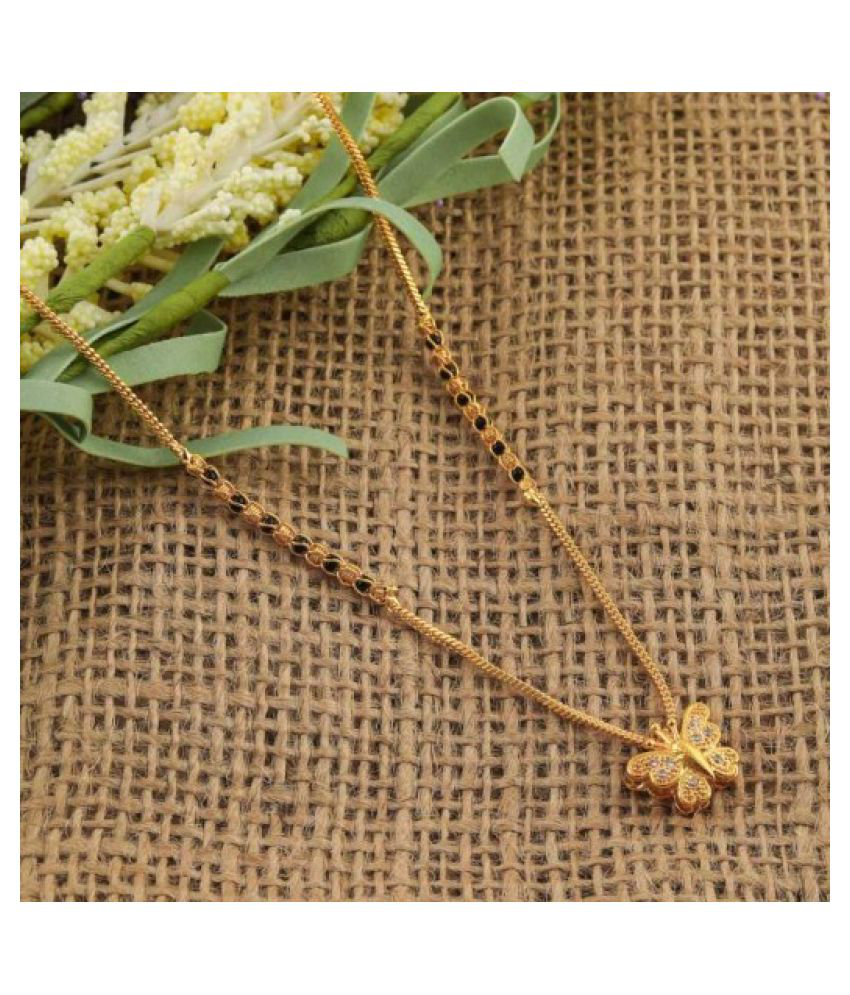 Butterfly Charm Gold Plated Mangalsutra – Symbol of Love & New Beginnings 🦋