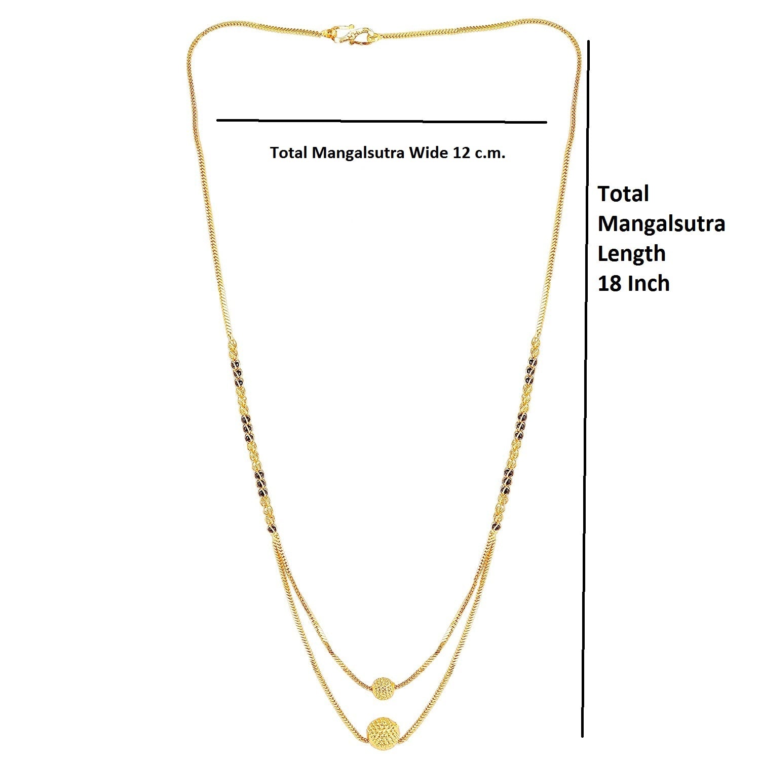 Double Layer Gold Plated Mangalsutra – Stylish Daily Wear with Modern Minimal Design 💛